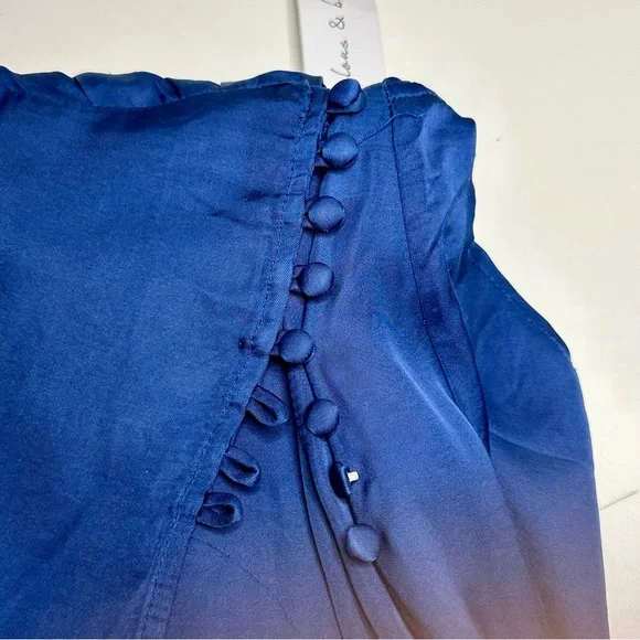 Young Fabulous & Broke NWT Wrap Royal Jewel Blue Mini V-Neck Mini Dress - Picture 14 of 16